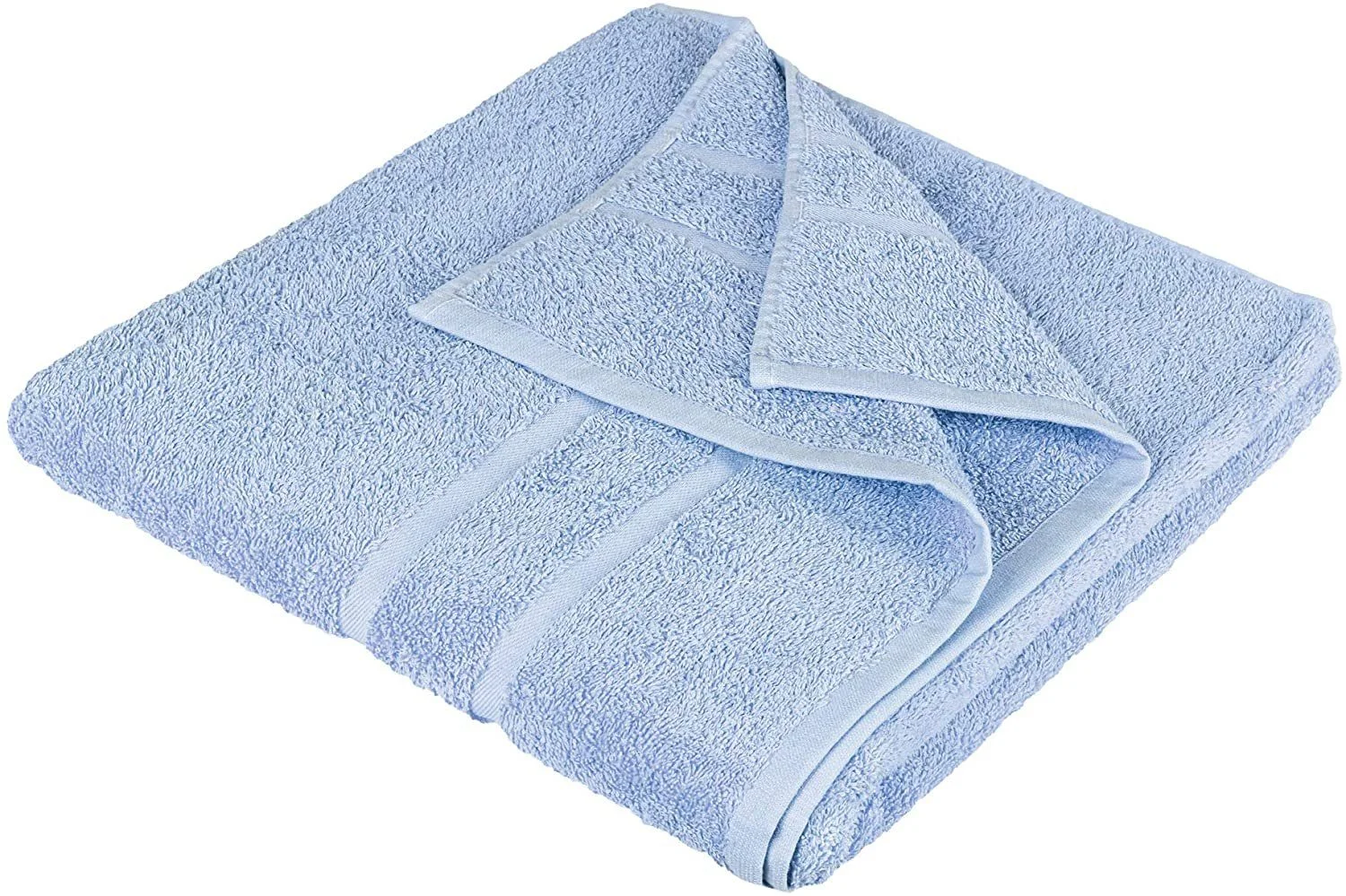 STICKANDSHINE Frottee-Handtücher · Hellblau · 100% Baumwolle · 500 g/m²